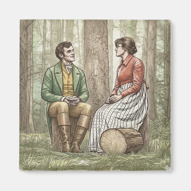 Mary and Tom in "The Other Bennet Sister" Magnet (Front)