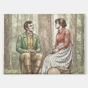 Mary and Tom in "The Other Bennet Sister" Magnet