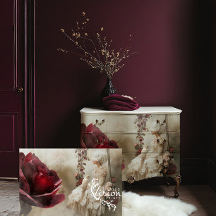 Mary Antoinette Romance Portrait Bird & Floral Tissue Paper