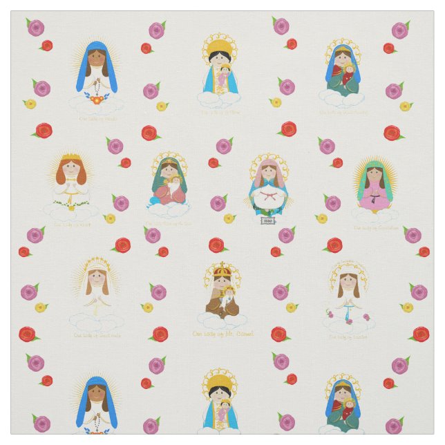 Mary Around the World Fabric (Swatch)
