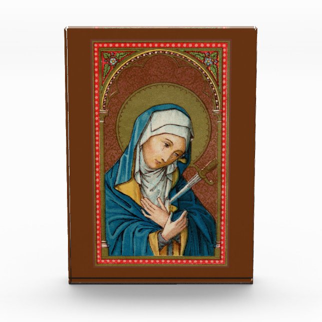 Mary as Mater Dolorosa (Mother of Sorrows) (SAU20) Photo Block (Front)