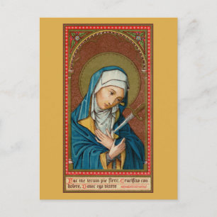 Mary as Mater Dolorosa (Mother of Sorrows) (SAU20) Postcard