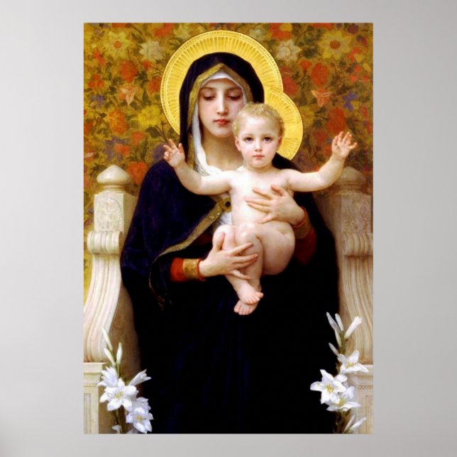 Mary & Baby Jesus Poster (Front)