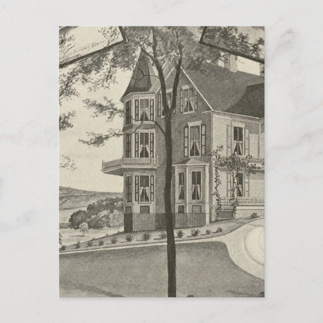 Mary Baker Eddy residence Postcard (Front)