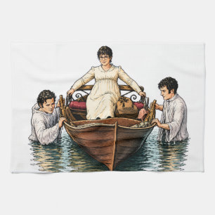 Mary Bennet's Ultimate Boat Ride  Tea Towel