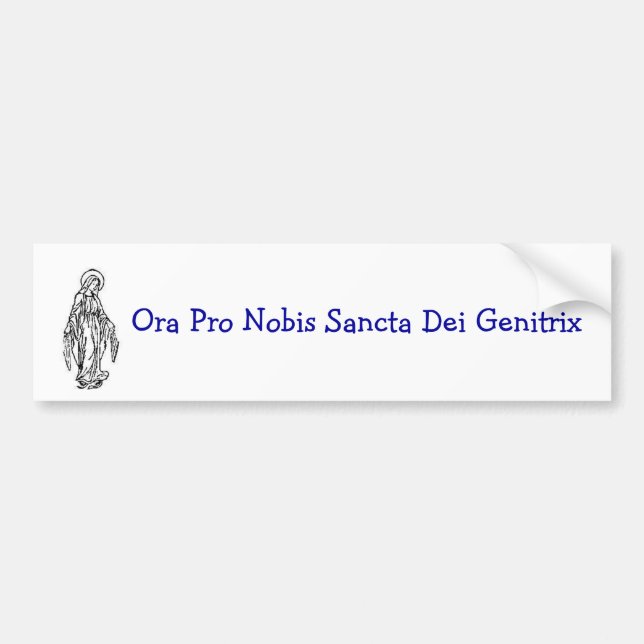 Mary Bumper sticker (Front)
