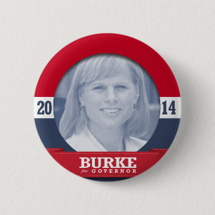 MARY BURKE CAMPAIGN 6 CM ROUND BADGE