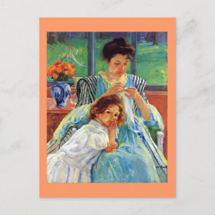 Mary Cassatt art: Young Mother, Cassatt painting Postcard