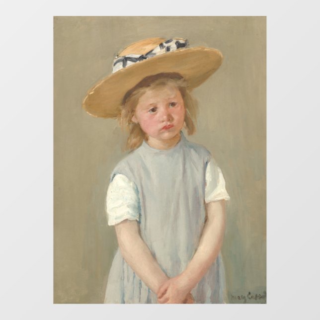 Mary Cassatt - Child in a Straw Hat (Sheet)