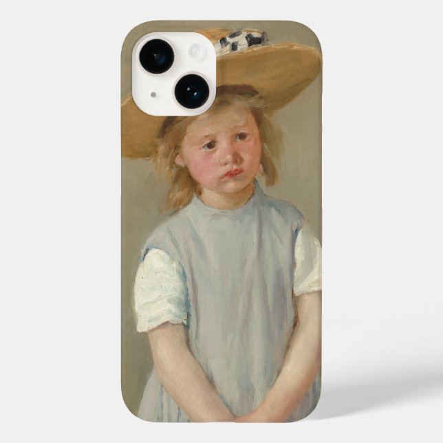Mary Cassatt - Child in a Straw Hat Case-Mate iPhone Case (Back)
