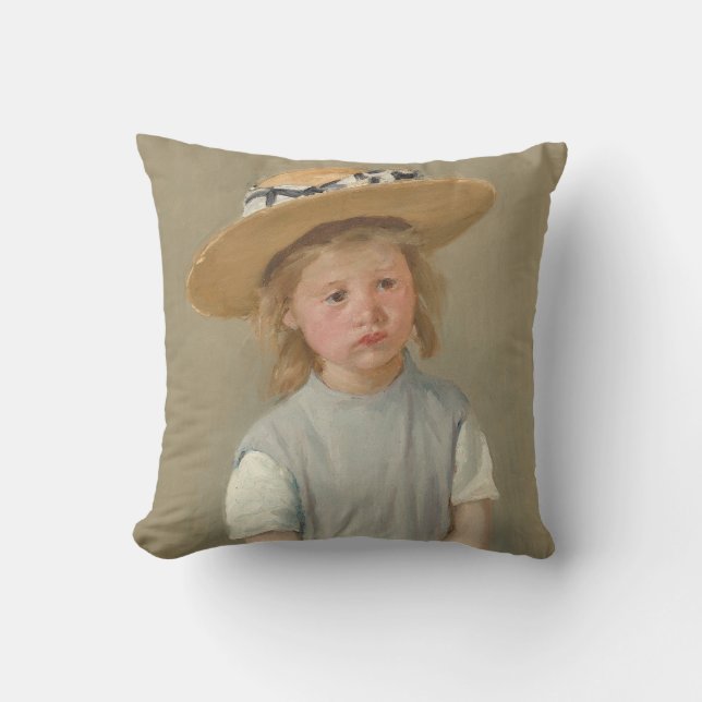 Mary Cassatt - Child in a Straw Hat Cushion (Front)