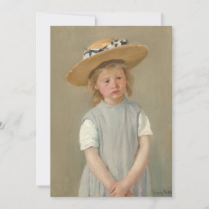Mary Cassatt - Child in a Straw Hat Thank You Card