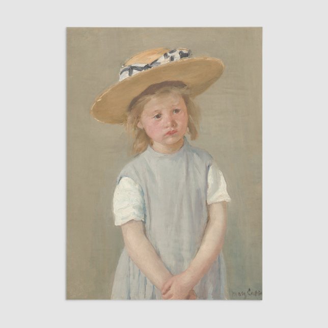 Mary Cassatt - Child in a Straw Hat Tissue Paper (Creator Uploaded)