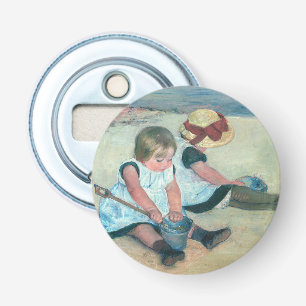 Mary Cassatt - Children Playing on the Beach Bottle Opener