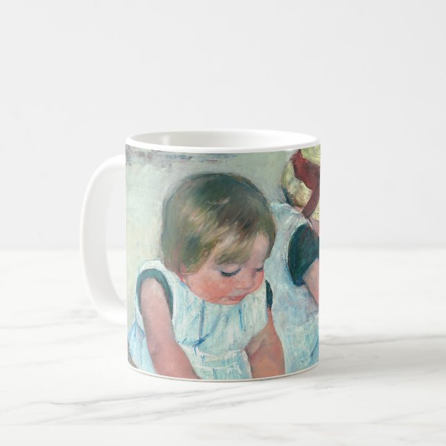 Mary Cassatt - Children Playing on the Beach Coffee Mug (Front Left)