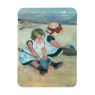 Mary Cassatt “Children Playing on the Beach” Magnet