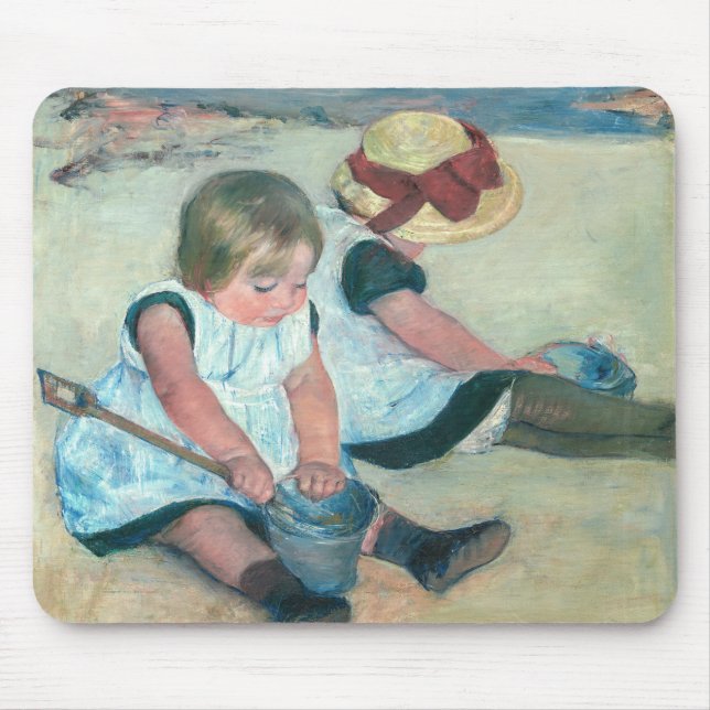 Mary Cassatt - Children Playing on the Beach Mouse Pad (Front)