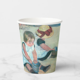 Mary Cassatt - Children Playing on the Beach Paper Cups