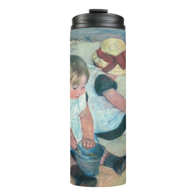 Mary Cassatt - Children Playing on the Beach Thermal Tumbler (Front)