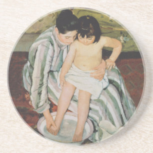 Mary Cassatt Child's Bath Painting Coaster