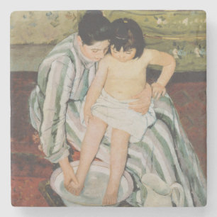 Mary Cassatt Child's Bath Painting Stone Coaster