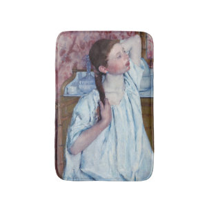 Mary Cassatt - Girl Arranging her Hair Bath Mat