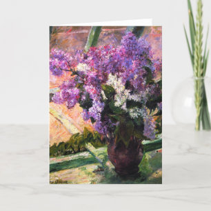 Mary Cassatt Lilacs Greeting Card