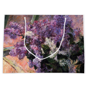 Mary Cassatt - Lilacs in a Window Large Gift Bag