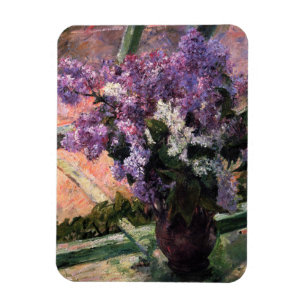 Mary Cassatt - Lilacs in a Window Magnet