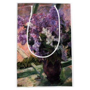 Mary Cassatt - Lilacs in a Window Medium Gift Bag