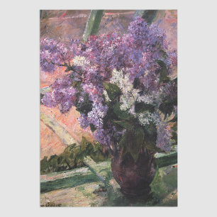 Mary Cassatt - Lilacs in a Window Tissue Paper