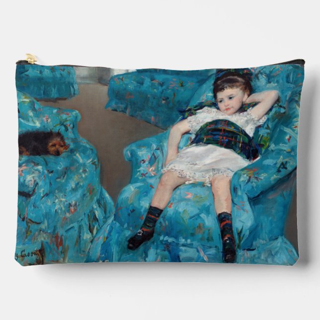 Mary Cassatt - Little Girl in a Blue Armchair Accessory Pouch (Front)