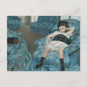 Mary Cassatt - Little Girl in a Blue Armchair Postcard