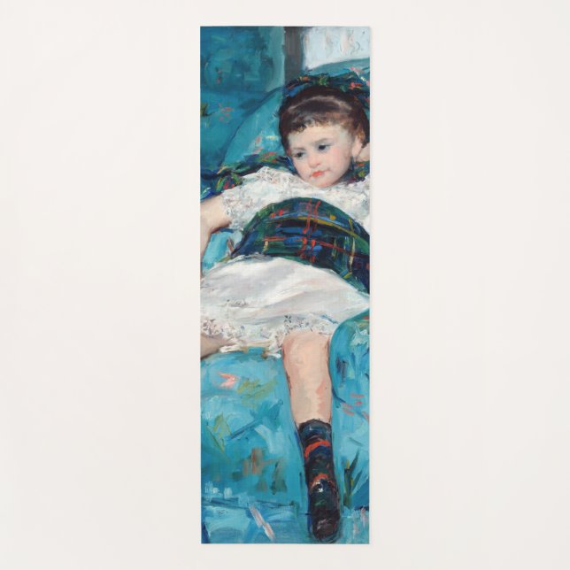 Mary Cassatt - Little Girl in a Blue Armchair Yoga Mat (Front)