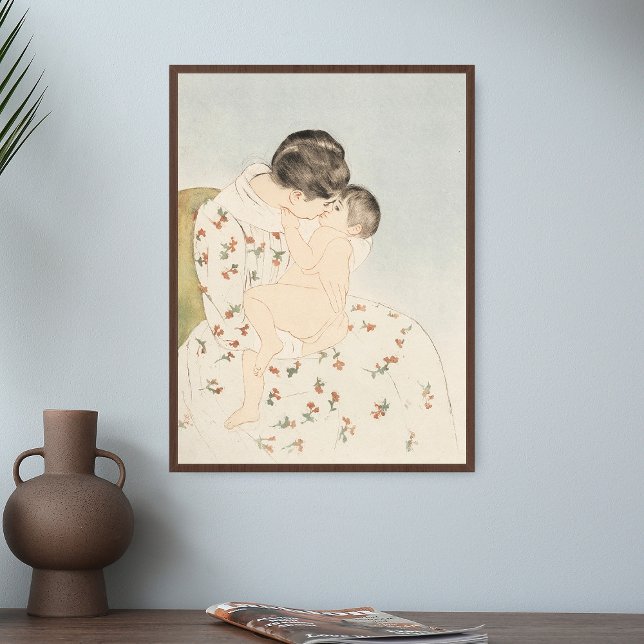 Mary Cassatt Mother's Kiss Mother Child Art Poster (Creator Uploaded)