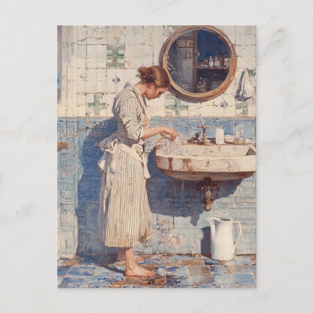 Mary Cassatt Paintings Vintage Postcard (Front)