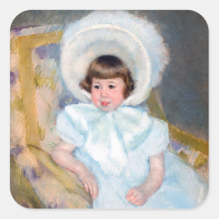 Mary Cassatt - Portrait Louise-Aurore Villeboeuf Square Sticker
