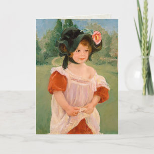 Mary Cassatt "Spring: Margot Standing in a Garden Card