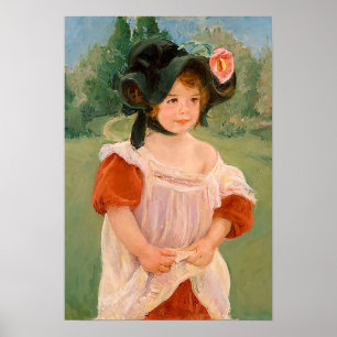 Mary Cassatt "Spring: Margot Standing in a Garden" Poster