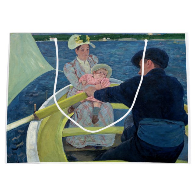 Mary Cassatt - The Boating Party Large Gift Bag (Front)