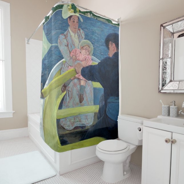 Mary Cassatt - The Boating Party Shower Curtain (In Situ)