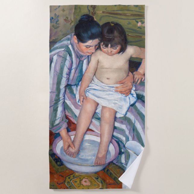 Mary Cassatt - The Child's Bath / The Bath Beach Towel (Front)
