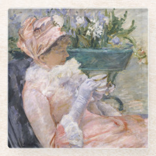Mary Cassatt - The Cup of Tea Glass Coaster