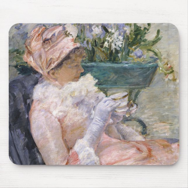 Mary Cassatt - The Cup of Tea Mouse Pad (Front)