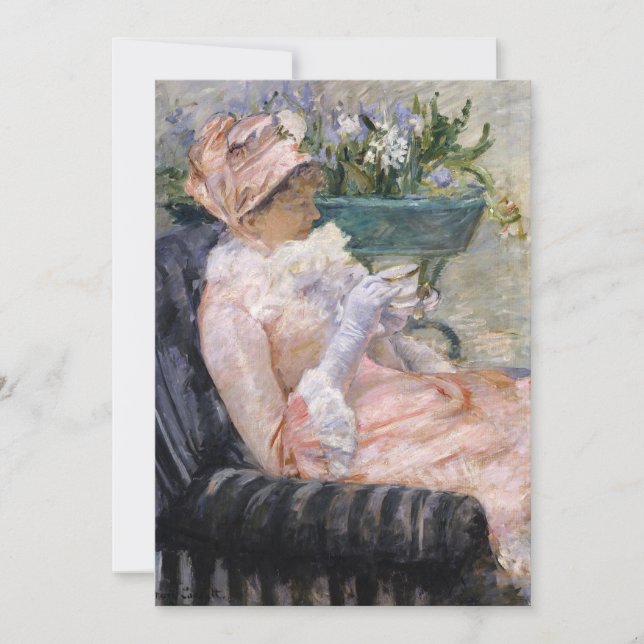 Mary Cassatt - The Cup of Tea Thank You Card (Front)