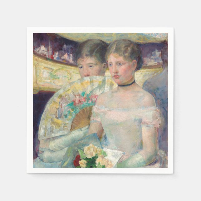 Mary Cassatt - The Loge Napkin (Front)