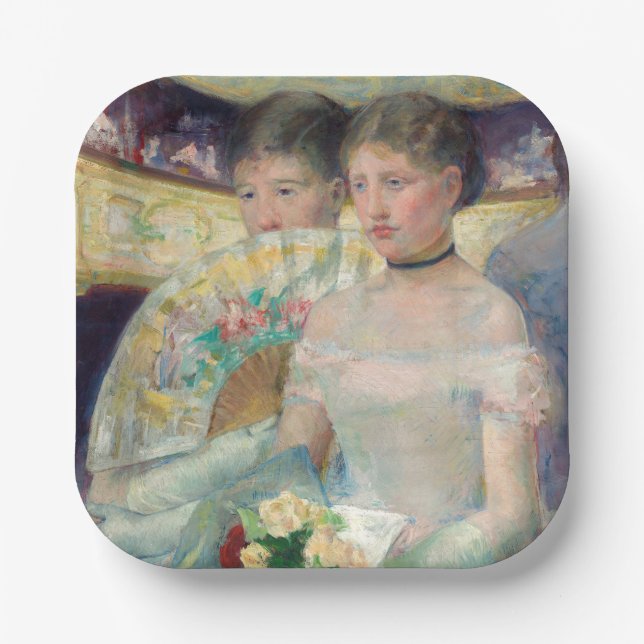 Mary Cassatt - The Loge Paper Plate (Front)