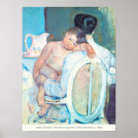Mary Cassatt Woman sitting with child arms CC1205