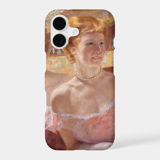 Mary Cassatt - Woman with Pearl Necklace in a Loge (Back)