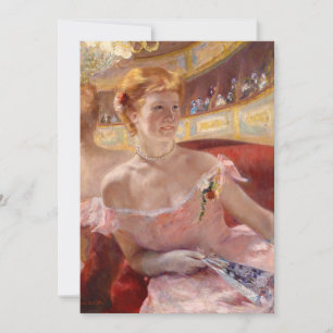 Mary Cassatt - Woman with Pearl Necklace in a Loge Thank You Card